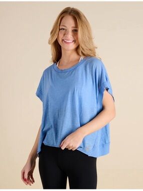 FP Movement by Free People My time Tee Light Blue Short-Sleeve Boxy Tee medium